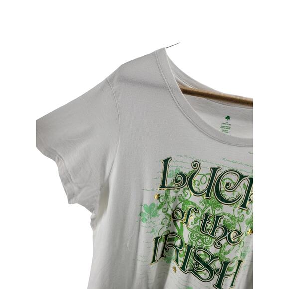 St. Patrick's Day Luck Of The Irish T-Shirt Women's Size 2X 18W/20W - Picture 3 of 4